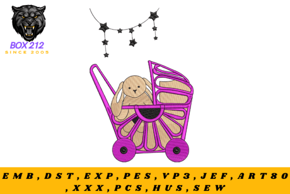 Review: Baby Carriage Embroidery Design for Merch