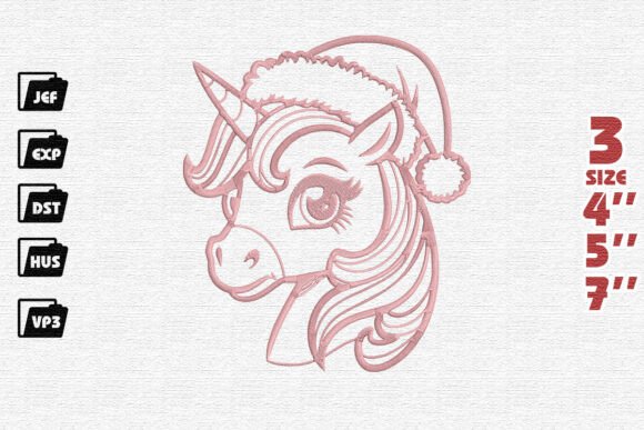 Review: Festive Santa s Unicorn Embroidery for Merch