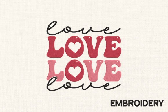Reviewing Love Love Love Embroidery Design for Etsy Shops
