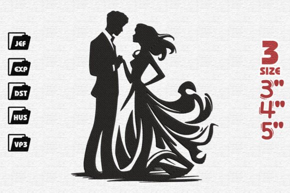 Reviewing Lovers’ Embrace Embroidery Design