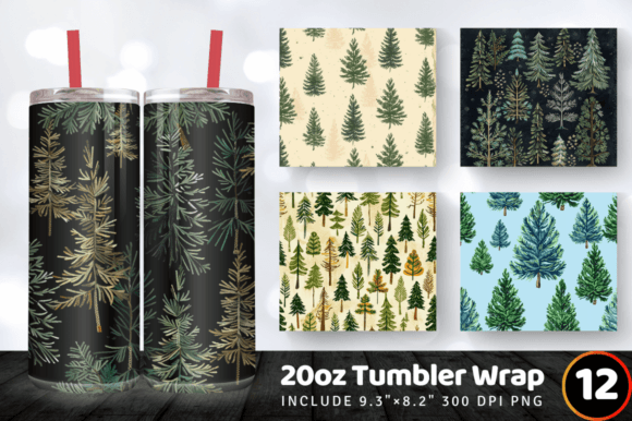 Reviewing Pine Trees Embroidery Tumbler Wrap for Brand Use