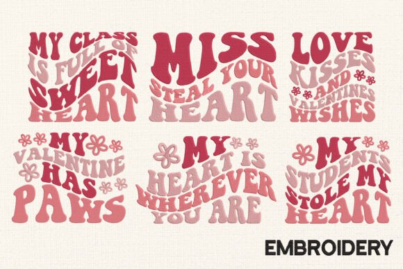 Reviewing Set 6 Designs Valentine Embroidery for Apparel