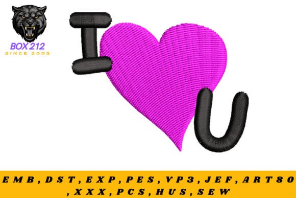 Reviewing the I Love You Embroidery Design for Gifts
